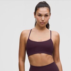 Lululemon flow Y nulu bra size 6 BLPM NWT Black Plum